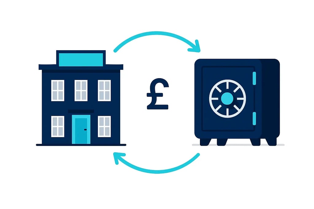 SSAS Loanback Rules illustration showing pension lending to UK company via secured loan